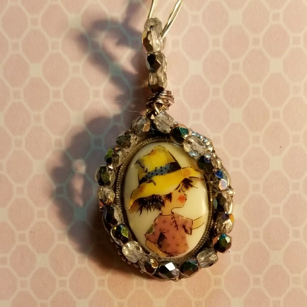 #0199 Hollie Hobbie Jeweled Pendant